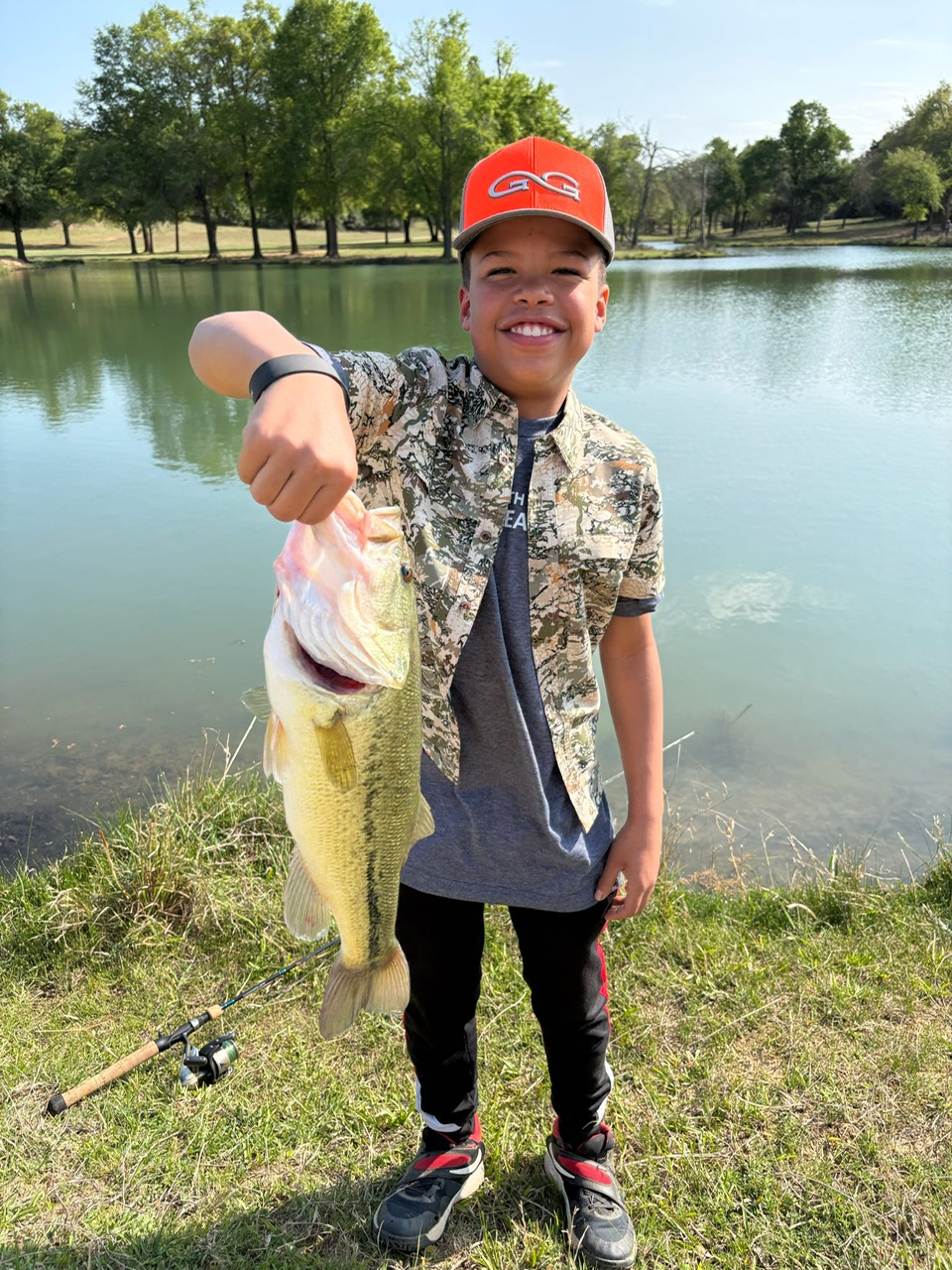 Wooden discs that say hunt with heart and a pile of bullets